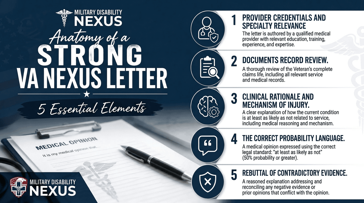What Is a VA Nexus Letter? A Clinician's Anatomy of a Strong Medical Opinion