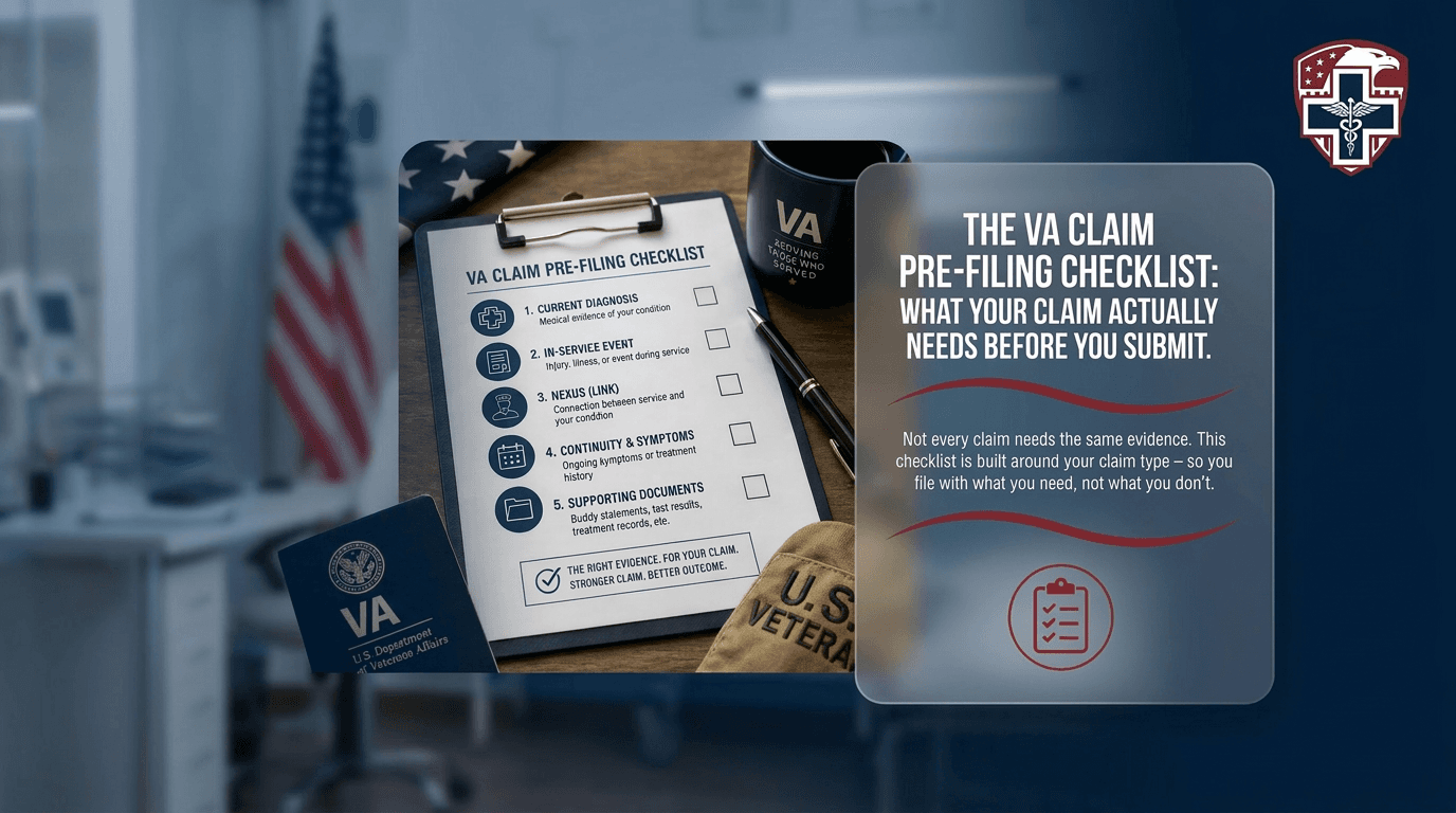 The VA Claim Pre-Filing Checklist: What Your Claim Actually Needs Before You Submit